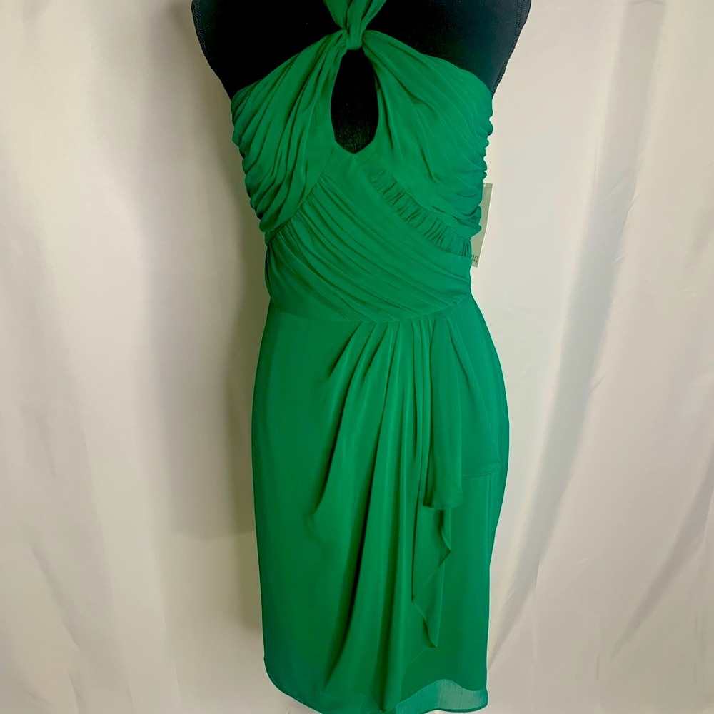 Badgley Mischka Green Cocktail Dress.